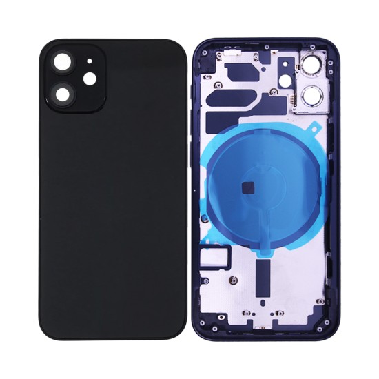 Tampa Traseira+Frame Apple iPhone 12 Mini Preto Tampa Traseira+Frame Apple iPhone 12 Mini Preto